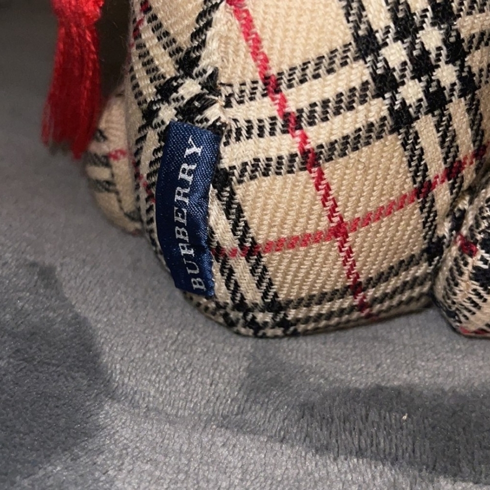 Burberry Nova Check Teddy Bear with Red Scarf - Picture 2 of 4